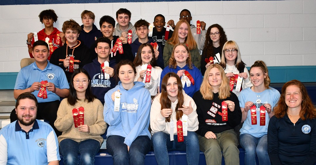 ILSChargers's tweet photo. Right before spring break, a group of Charger Mathletes went to compete at the RVC Math Competition. Many students placed well, including the oral competitors - Madelyn I. received first place for her presentation! Good work, Chargers! #ilschargers #mathletes https://t.co/PebB2FySuH