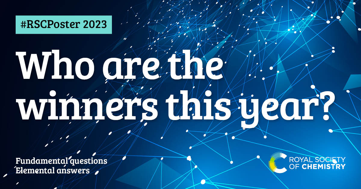 With so many inspiring posters shared during #RSCPoster 2023, it was hard for our judges to pick their favourites, but we now have the final results!  Discover all the winners 👉rsc.li/3Ls8Nt3