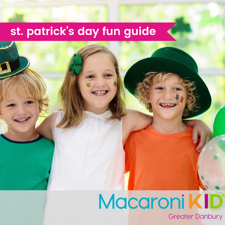 Happy St. Patrick's Day! 🍀 Check out our guide to parades (Danbury's is Sunday!), themed events, at-home activities, crafts, recipes, etc. ENJOY! bit.ly/3T0WQMD      .  .