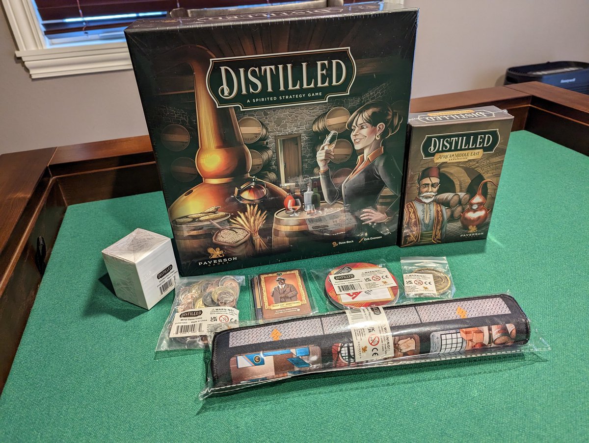 Congratulations @paverson for successfully getting your first game into backer hands. I know it's still shipping, but it was definitely a journey. We are so excited to play Distilled!!!

#boardgames #boardgamegeek #tabletopgames #tabletopgaming #PaversonGames #Distilled