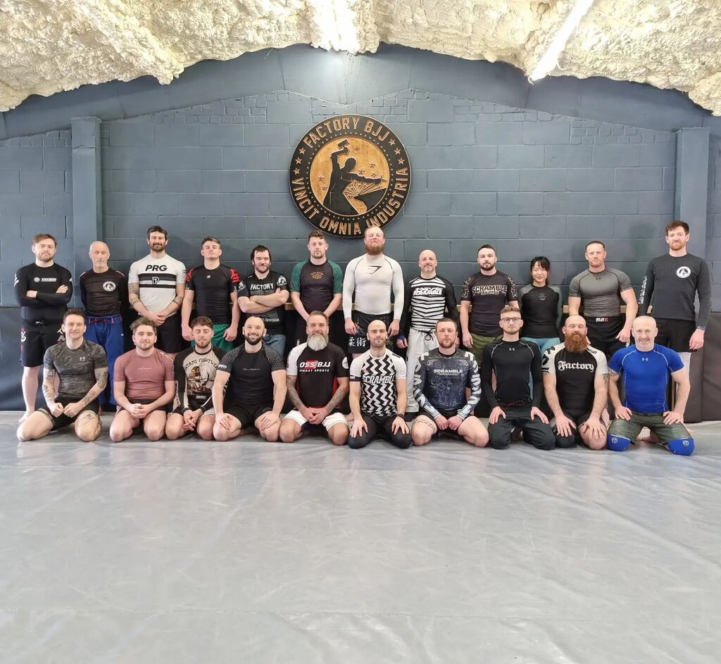 FactoryBJJ's tweet photo. Great turnout today for our first ever 11am No Gi session.⁣
⁣
Huge thanks to Steve for teaching and for everyone else who booked in and came to support it. ⁣
⁣
Steve (@stefee68) has been doing an excellant job covering the day classes for a while now… https://t.co/fjP7dW0705 https://t.co/KP6kevfDUy