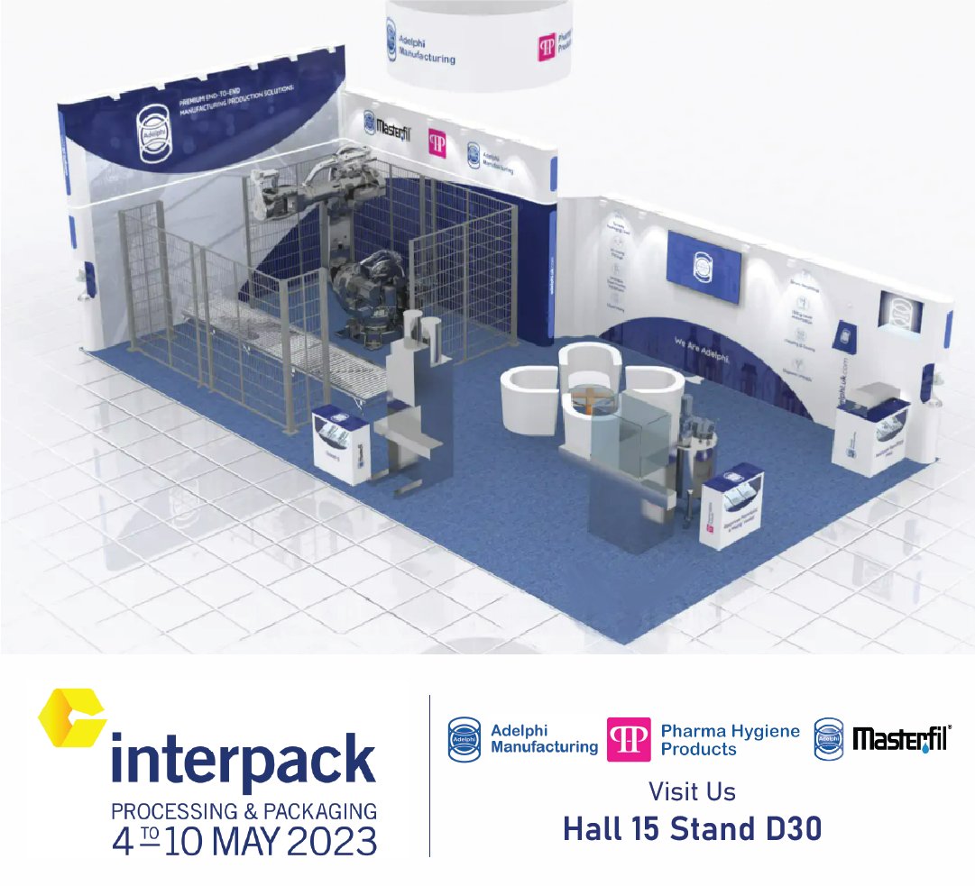 AdelphiManufac1's tweet image. Exciting news! Adelphi will be exhibiting at Interpack 2023 in Düsseldorf. You can find us at Hall 15, Stand D30.
Meet our team & find out how Adelphi can help your business with custom solutions.
Save the date: May 4-10, 2023. We hope to see you there! #Interpack2023 #Adelphi