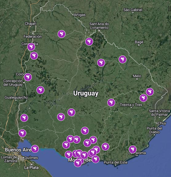 AficionadoMeteo's tweet image. Obio que faltan muchos+por agregar, pero va quedando el #MapaÍnteractivo: Eventos Tornadicos En Uruguay | Pasado &amp;amp; Presente. Más adelante vamos a subir el link. #AdjuntoCaptura de los actuales eventos confirmados  🌫🌪🇺🇾 #INFO Catálogo Histórico SINAE - Fenómenos Meteorológicos.