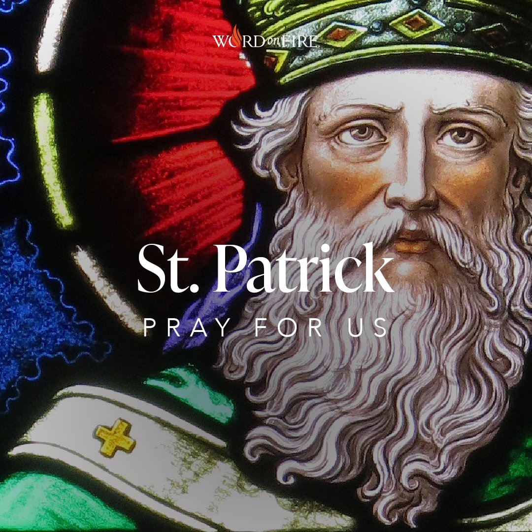BishopBarron's tweet photo. St. Patrick, pray for us! https://t.co/hxJtpkxwd5