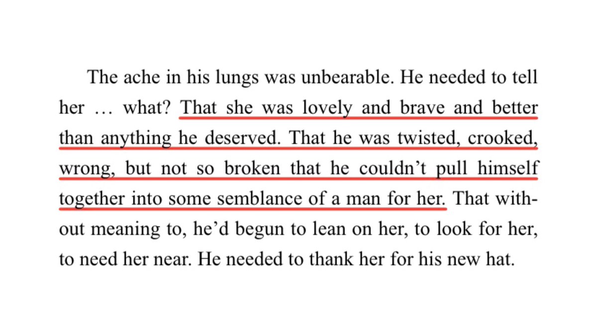 kaz’ thoughts about inej were peak romance to me