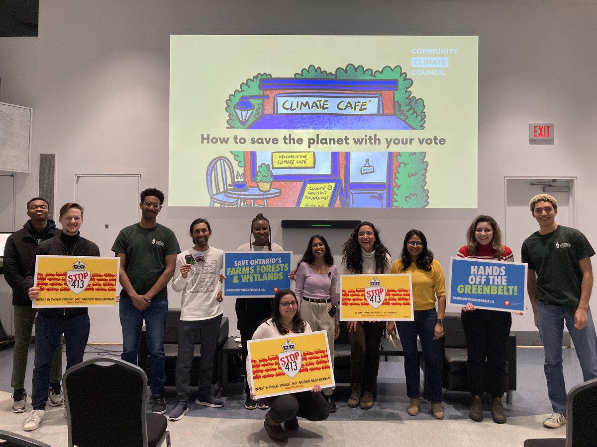 A great night spent at UTM campus, inspiring folks about #political literacy local climate action #climatechange  🙌🏽🌳☺️

@SustainUTM  @STOPthe413NOW #handsoffthegreenbelt #stopthe413 #publicspeaker #onpoli #youth @peelclimate