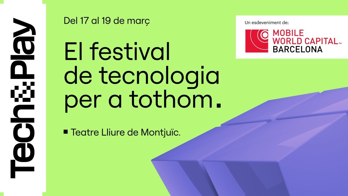 barcelona_cat's tweet photo. Amants de la tecnologia, comença el #TechAndPlay23!

Una trobada per a tota la ciutadania on descobrir les novetats digitals. A més, diumenge se celebra el #FamilyDay, amb experiències immersives per als més petits!

📍 Teatre Lliure
🗓️ 17-19/3
🔗 https://t.co/ut2vd248rH https://t.co/oL0WkeLiGf