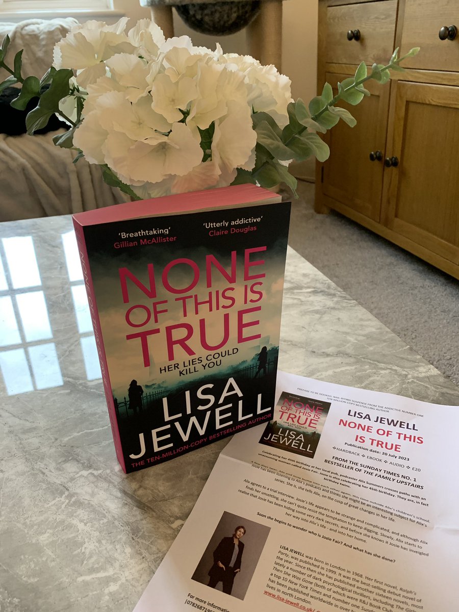 Thank you so much to @najmafinlay @centurybooksuk @lisajewelluk for my #gifted copy of this gorgeous proof. Just look at those pink sprayed edges! It is a happy Friday indeed! I cannot wait to read this one 😁
Publication date: 20 July
#NoneOfThisIsTrue #MyBirthdayTwin