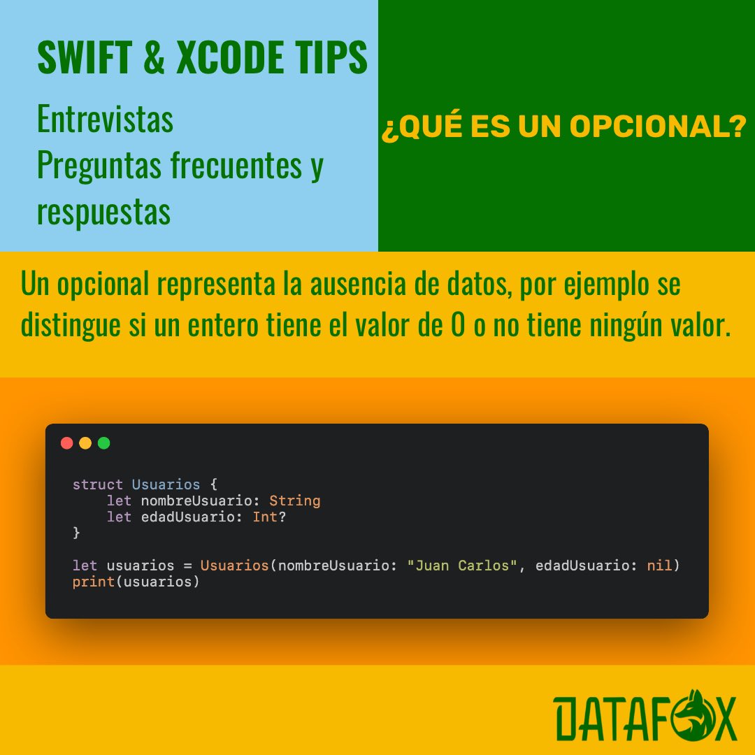 datafoxsoftware's tweet image. Tech interview questions - Estás buscando trabajar como desarrollador iOS esto te puede ayudar para prepararte para las entrevistas técnicas.
#swiftuitutorials #iosdev #iosdeveloper #swiftlang #swiftlanguage #swiftprogramming #swift #swiftui #opentowork