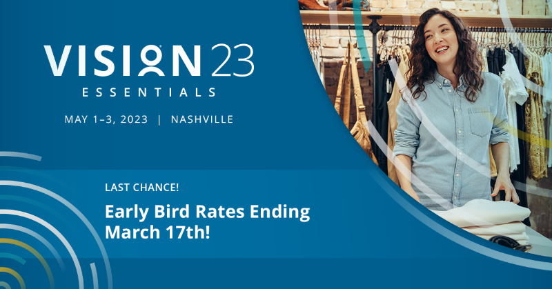 WorkForceSW's tweet photo. Don't miss out on early bird pricing for VISION 2023: Essentials — it's ending today! Lock in the best rates for our annual user conference taking place in Nashville, Tennessee from May 1-3, 2023. https://t.co/KMmIm0YzTh #WFSVISION23 #MakingWorkEasy