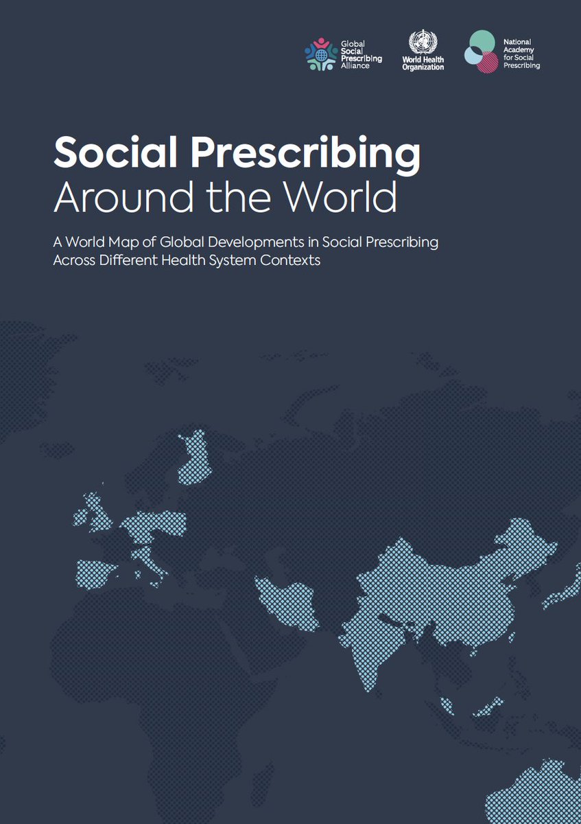🚨 NEW REPORT 🚨 Social Prescribing Around the World by @GSP_Alliance <a href="/WHO/">World Health Organization (WHO)</a> <a href="/NASPTweets/">The National Academy for Social Prescribing</a> Check it out here: socialprescribingacademy.org.uk/media/1yeoktid… (1/4)
