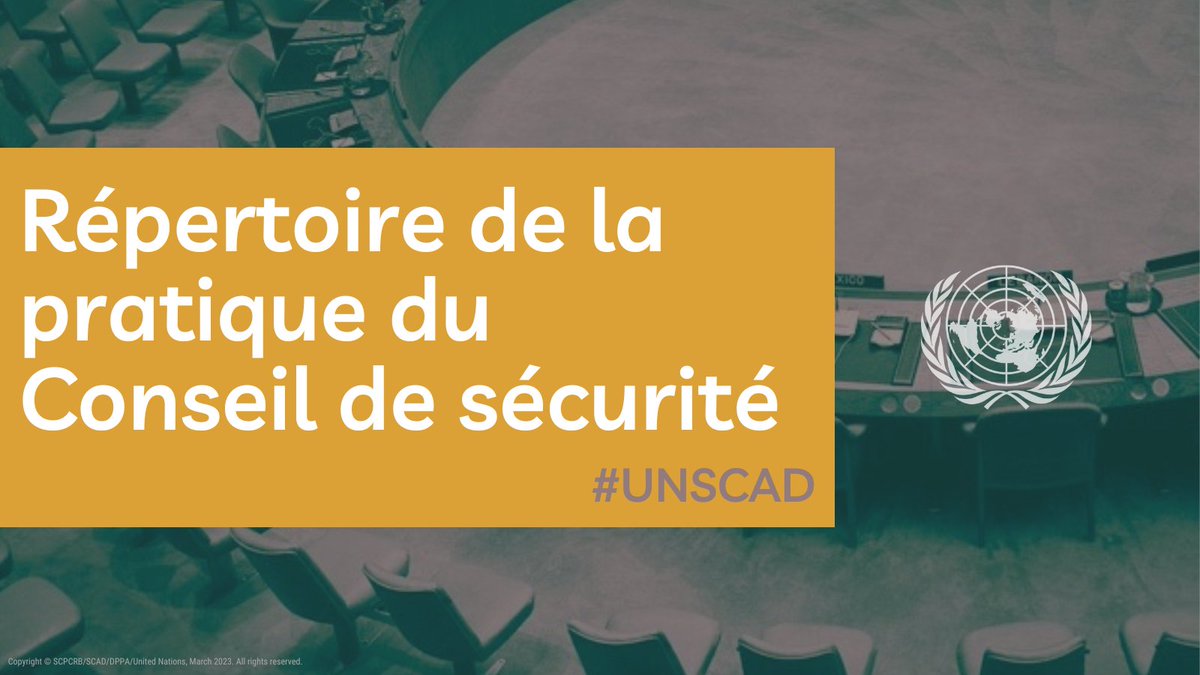 UNDPPA's tweet photo. A l’occasion de la Journée de la langue française (20 mars), nous vous invitons à découvrir nos ressources #UNSCAD sur la pratique du Conseil de sécurité de l'ONU:
📘Le Répertoire: https://t.co/2F3yNwYxxo 
📊L'Aperçu de la pratique du Conseil de sécurité: https://t.co/HvoDCZ2kpU https://t.co/Es8S0h7esM