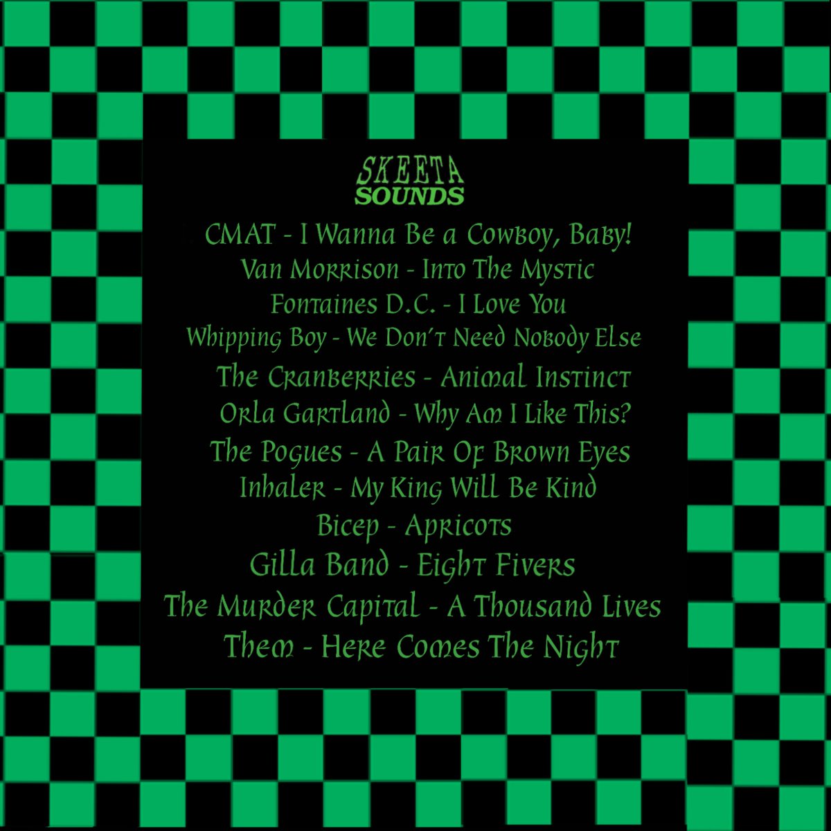 Skeetasounds's tweet photo. Enjoy St. Patrick's Day with Skeeta's Irish Celebration Playlist. Celebrating our favourite Irish music new and old. 
Listen on Spotify, link In Bio ☘️

#playlists #music #StPatricksDay2023 https://t.co/82qP9gbAJf