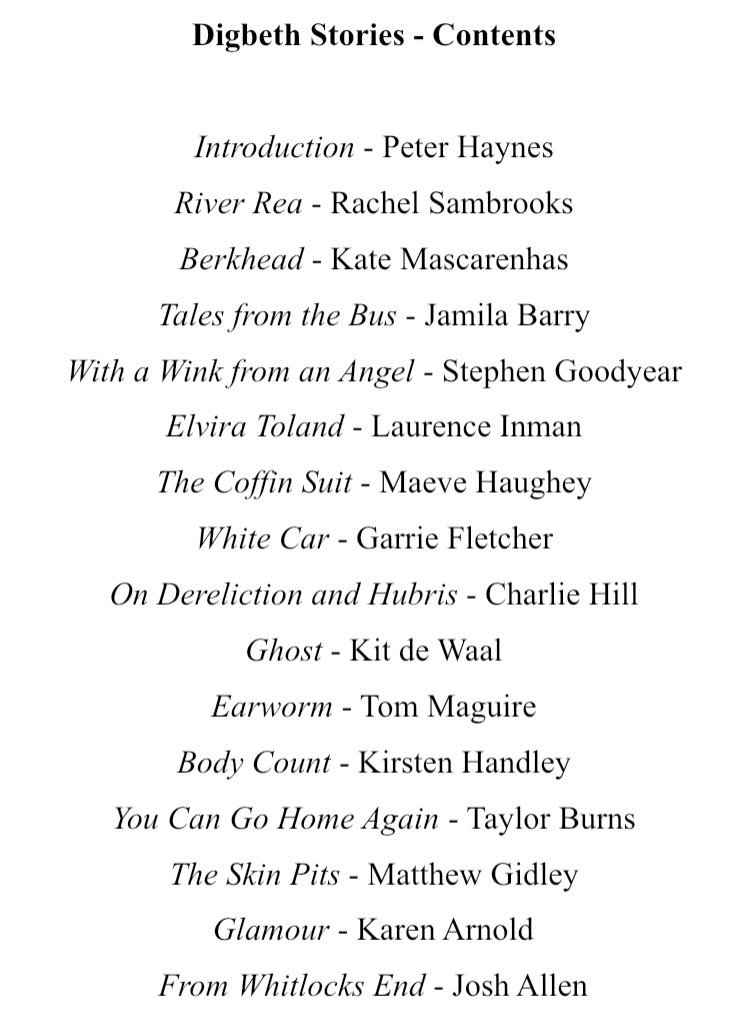 DigbethStories's tweet photo. Happy Friday folks. Presenting the contents and proposed running order for the Digbeth Stories collection 👍 https://t.co/Pa856z1ldx