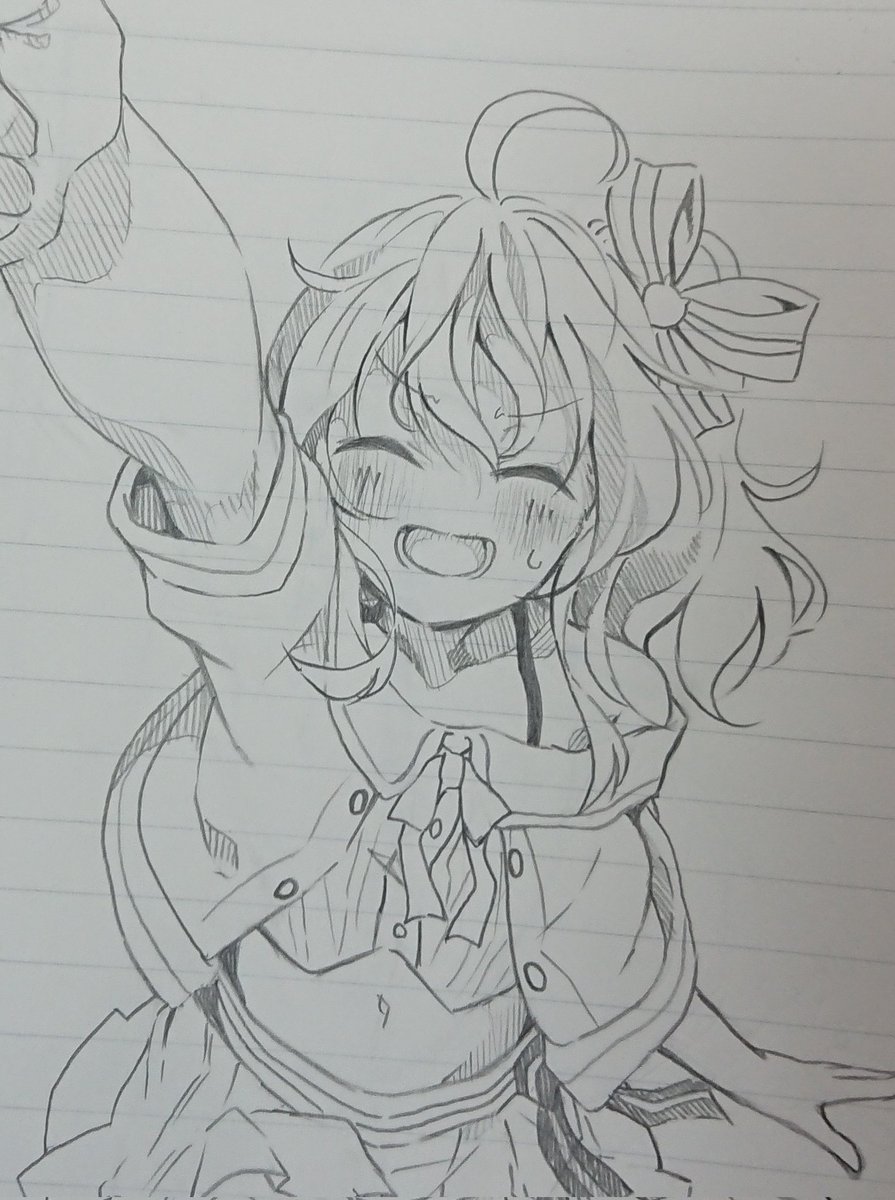 まだ途中だけど結構可愛く描けてる気がする✨ 
