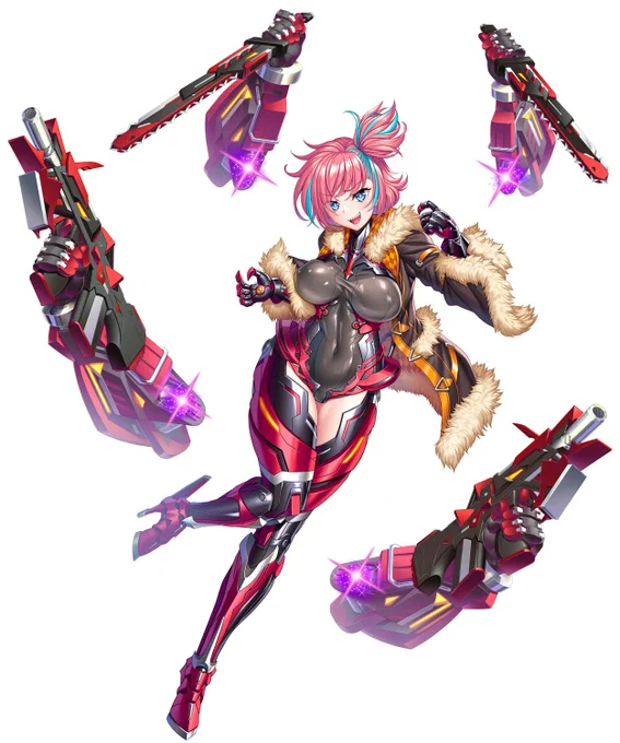 3月16日より対魔忍RPGXにて原画デザイン担当したエルシー・モモアがガチャに実装されました!ギザ歯アンドロイドな彼女は一体何者なのでしょうか米連の動向が気になります #対魔忍RPGX 