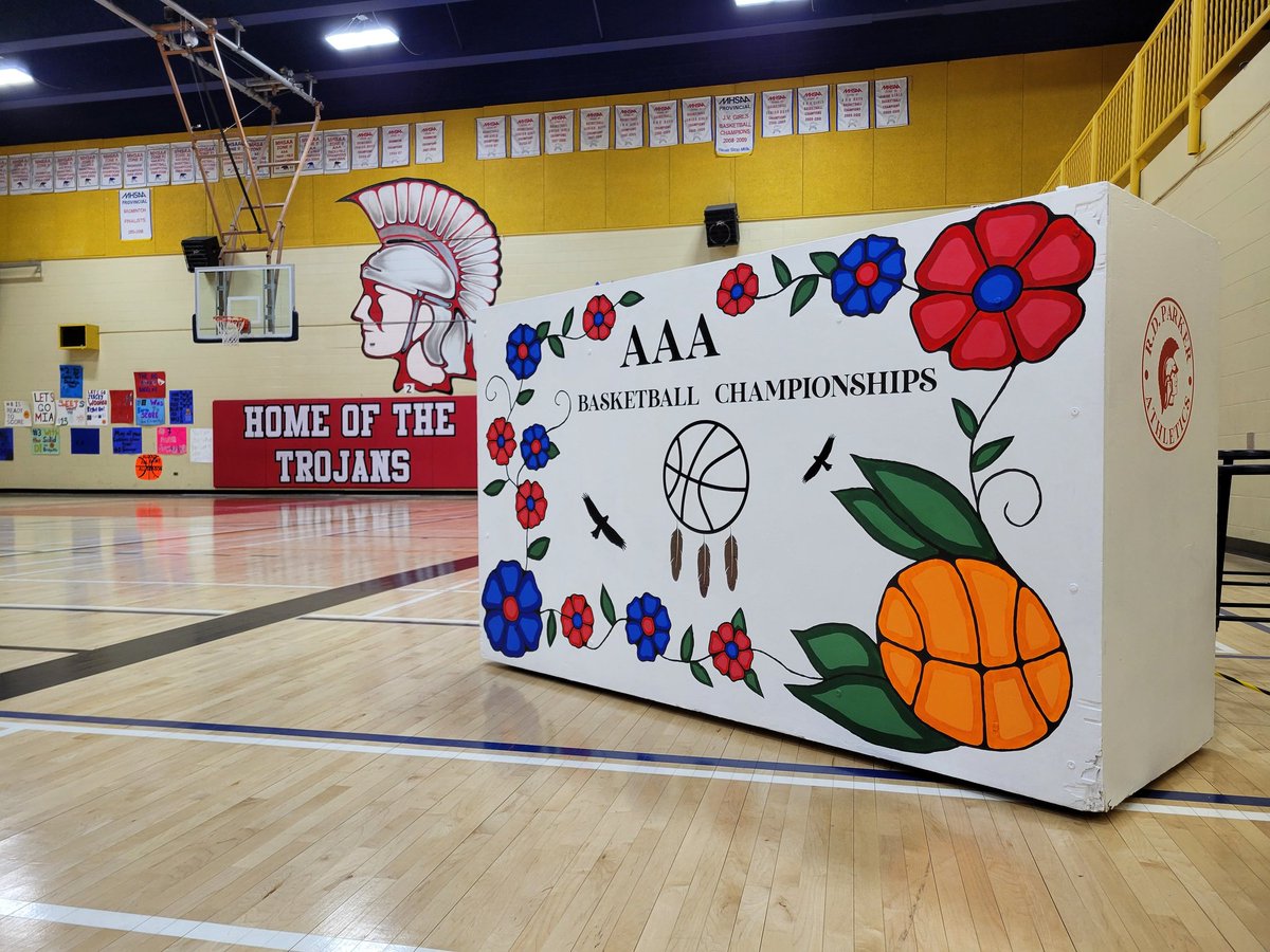 RDPCAthletics's tweet photo. Day 2 of the MHSAA Provincial "AAA" Basketball Championships get underway at 10:30 am this morning!

Girls: 10:30 am vs St. James
Boys: 2:30 pm vs Leo-Remillard

Both our teams games will be live streamed on our Facebook page.

Go Trojans!

#RDPCPride https://t.co/0ypNxv4s2c