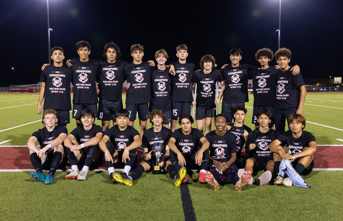 Weiss_MSoccer's tweet photo. Your District 12-6A Champions will take on 11-6A's Mansfield on Thursday, March 23rd at 8pm.  The game is at Rocket Field in Robinson. https://t.co/qiTGtp5WcO