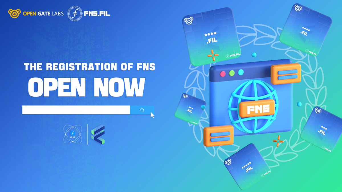 OpenGateLab's tweet image. 📢 ANNOUNCEMENT :
⏰The registration of #FNS will open on
|2023.3.17- 14:30(UTC)|
🌐Website:
opengatefns.com
ARE U READY?❕
#FVM #Filecoin