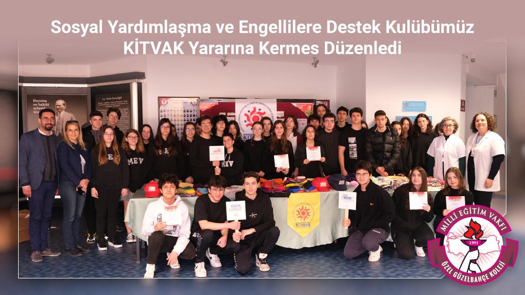 MEVKolejiGzlbhc's tweet photo. Sosyal Yardımlaşma ve Engellilere Destek Kulübümüz Kemik İliği Transplantasyon ve Onkoloji Merkezi Kurma ve Geliştirme Vakfı (KİTVAK) yararına bir kermes düzenledi.
#mevkoleji #mevgüzelbahcekoleji #kitvak #kermes https://t.co/d6LbEuDKJo