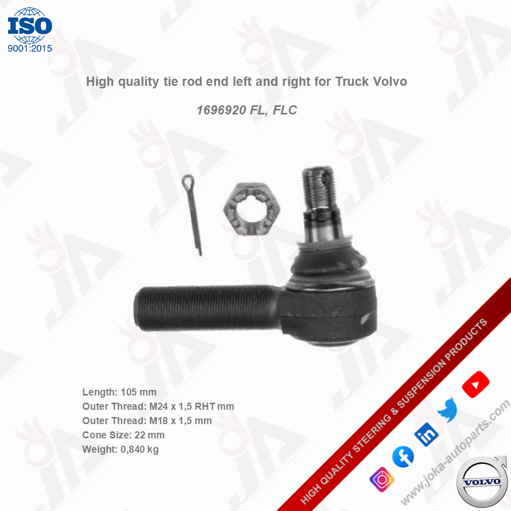 Joka_autoparts's tweet photo. High quality tie rod end left and right for Truck Volvo 1696920 FL, FLC
#mantruck #truck #volvo #trucking #trucklife #ford #truckdriver #trucker #scaniatrucks #volvotrucks #transport #mercedes #daf #liftedtrucks #offroad #dodge #truckspotter #couplingrod #guiderod #pushrod https://t.co/547l1Emugq