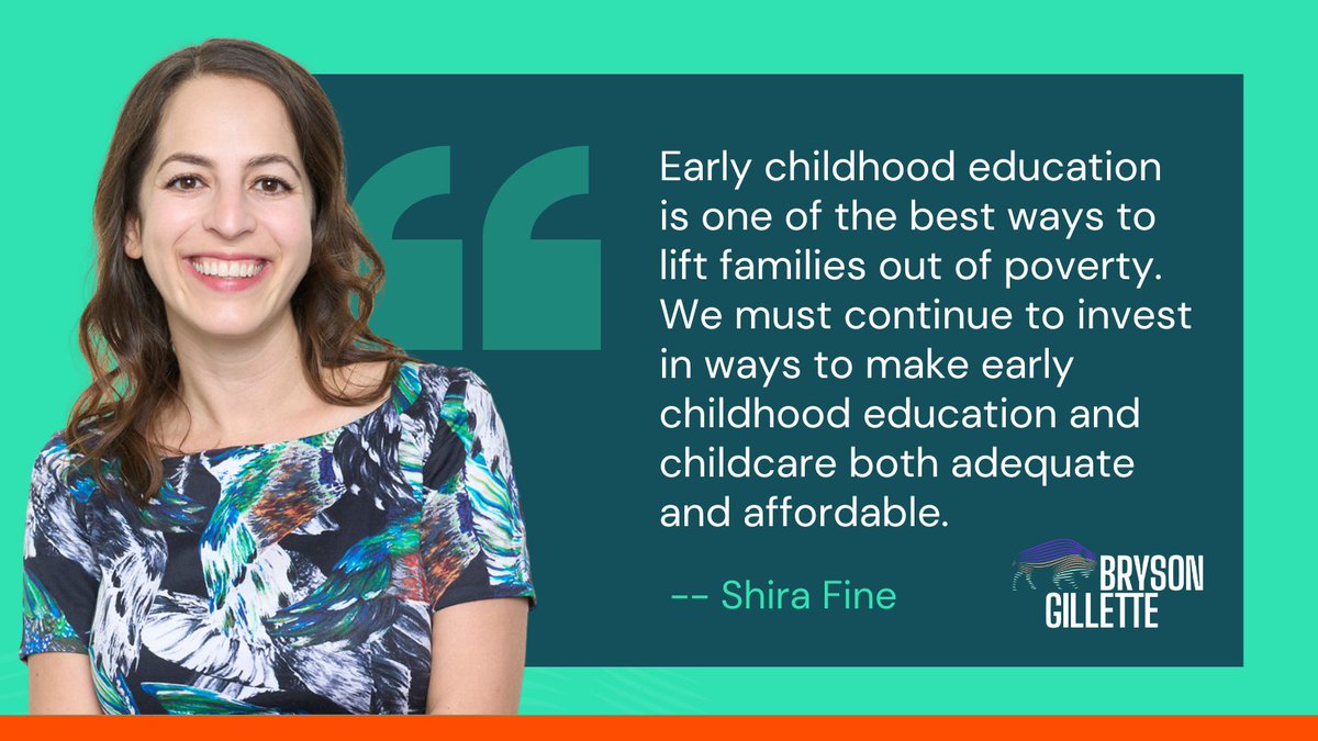 brysongillette's tweet photo. This #WomensHistoryMonth @BrysonGillette’s @ShiraFine highlights the need for continued investment in early childcare and childhood education. “We must not allow ourselves to be a country that forces women to have babies, and then does nothing to support them after they do.” https://t.co/Ld7AeC9Cf6