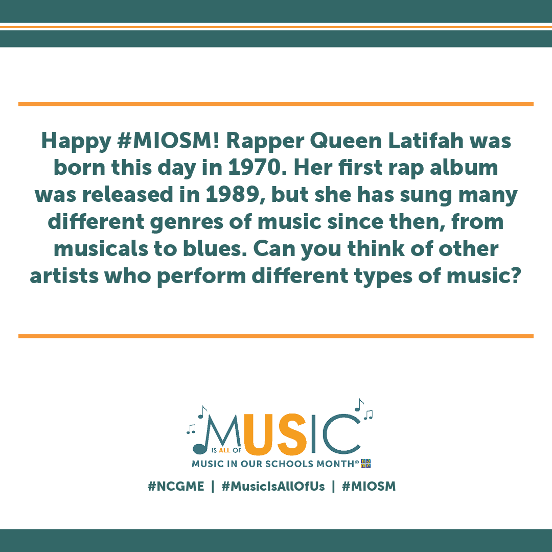 SouthRowMusic's tweet photo. Day 17 - I love the Imagine Project by @herbiehancock #MIOSM #MusicIsAllOfUs #NCGME @CPSchoolsMA @CPSSouthRow @NAfME @MAMusicEd @MusicplayTV #QueenLatifah #theimagineproject #imagineproject https://t.co/iPsmAlakns