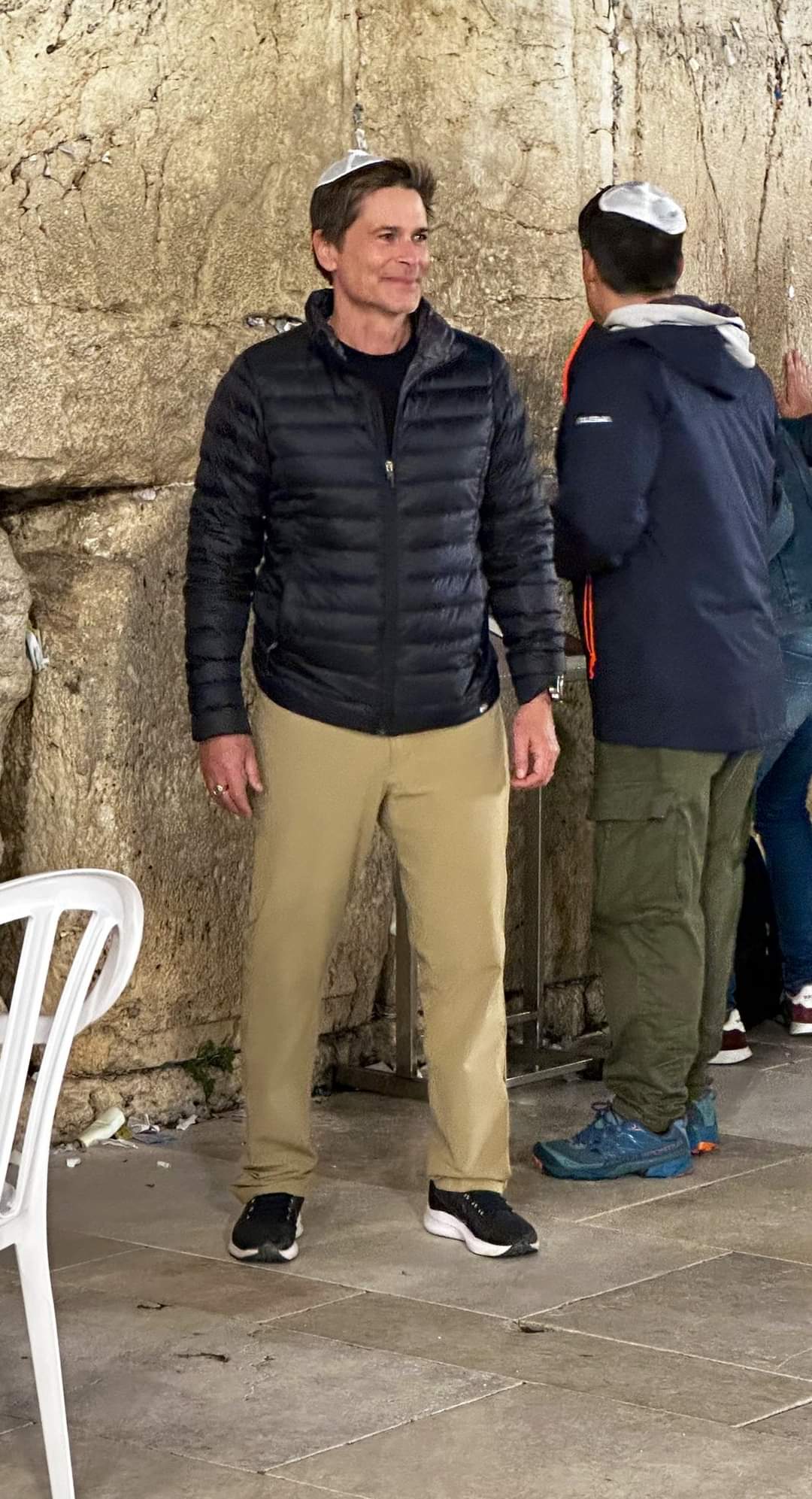Happy 59th birthday to Rob Lowe, seen here at the Western Wall. 