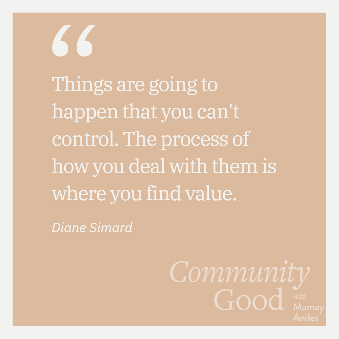marneyandes's tweet photo. ✨ It’s all about the process. 🎧 Listen to Community Good Episode 16: Unwrap life’s unlikely gifts. https://t.co/JFvCsiCQMt and 👍 sign up for the weekly newsletter at https://t.co/DV6xEBqxRi   @DianeMSimard1 https://t.co/r6eeFCIFlc