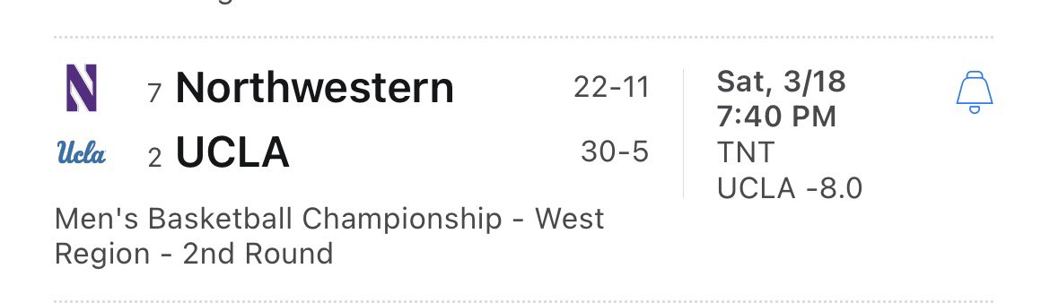 TimDoyle00's tweet photo. UCLA -8 over Northwestern?! It should be -2.5/3!  Massive edge for NU.  Jump on it now 🔨 https://t.co/Ti28lazqZq