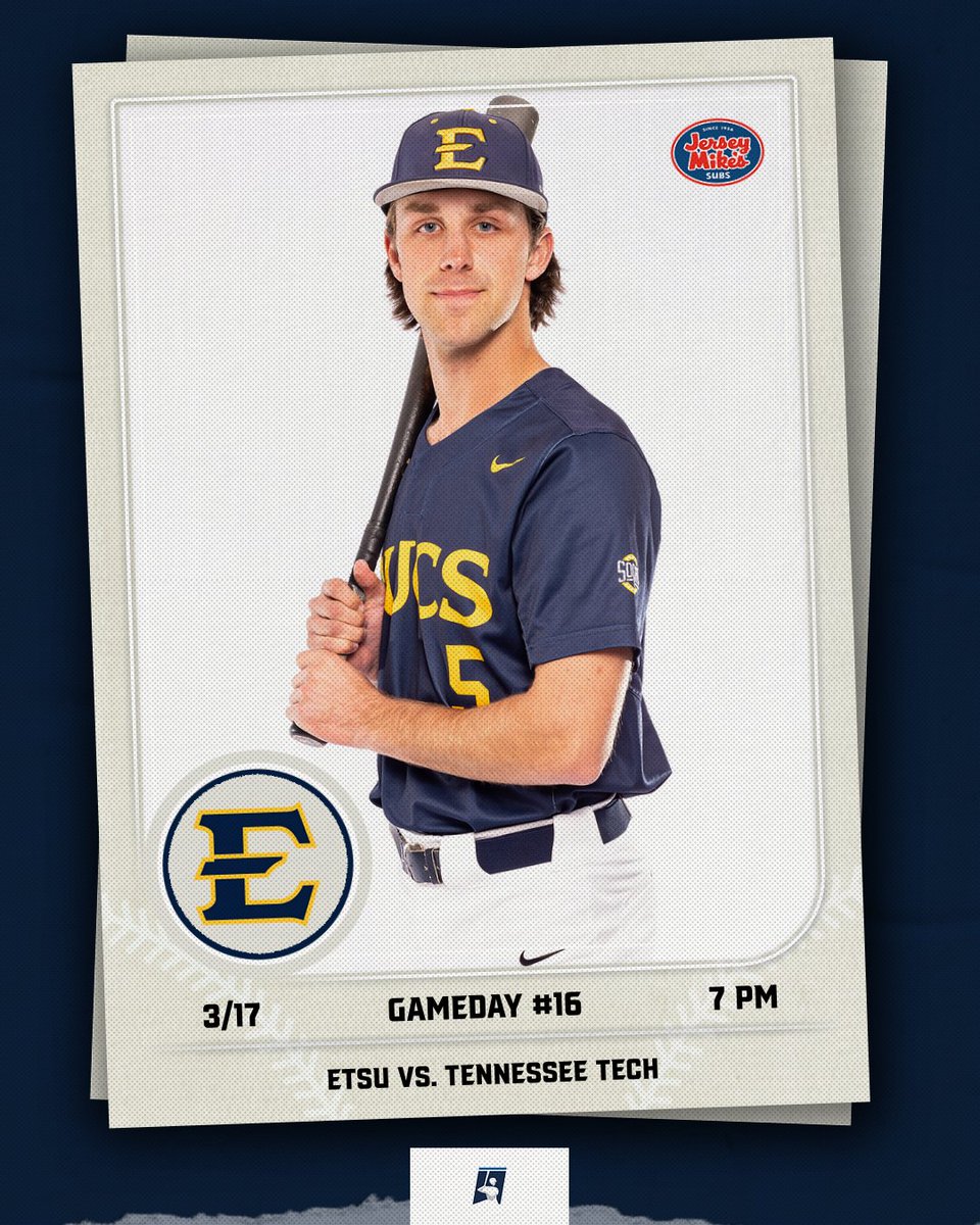 ⚾️ 𝗕𝗮𝗰𝗸 𝗼𝗻 𝘁𝗵𝗲 𝗗𝗶𝗮𝗺𝗼𝗻𝗱 ⚾️

🆚 Tennessee Tech
🕐 7:00 PM
📍 Cookeville, TN
🏟 Bush Stadium

🎟 Free admission
📺 tinyurl.com/BucsBaseG16TV
📊 tinyurl.com/BucsBaseG16Stat

#BucsBaseball // #ETSUTough