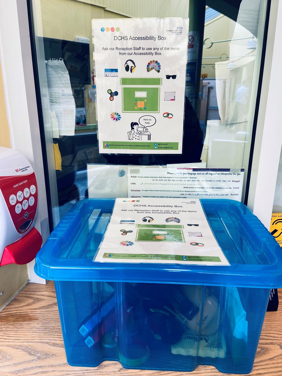 Following on from the recommendations in the project, Chelsea has started the 'Autism Boxes Pilot Project', where she has trialled an accessibility box that is full of items for patients to use at a few of our sites 👏