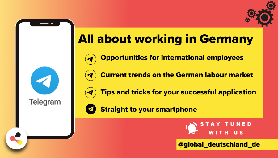 ❓ 🛠️ Are you interested to #WorkInGermany? Then join our #Telegram channel! 💡 Here you can get the latest info, tips and tricks for applying, current offers and much more - in Russian and English! 🔔 Sign up now ▶️: spkl.io/60134j08b #job #career #expat
