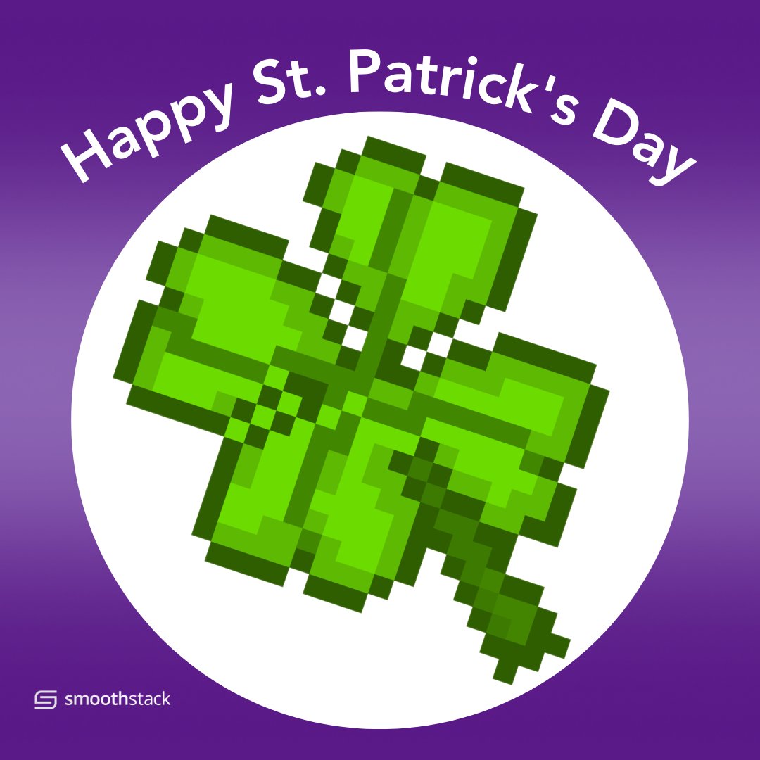 Smoothstack's tweet photo. May your day be lucky and your code run on the first try. 
Happy St. Patrick's Day! 🍀

#happystpatricksday #codeforexcellence #smoothstack https://t.co/GSU8GuqlzY