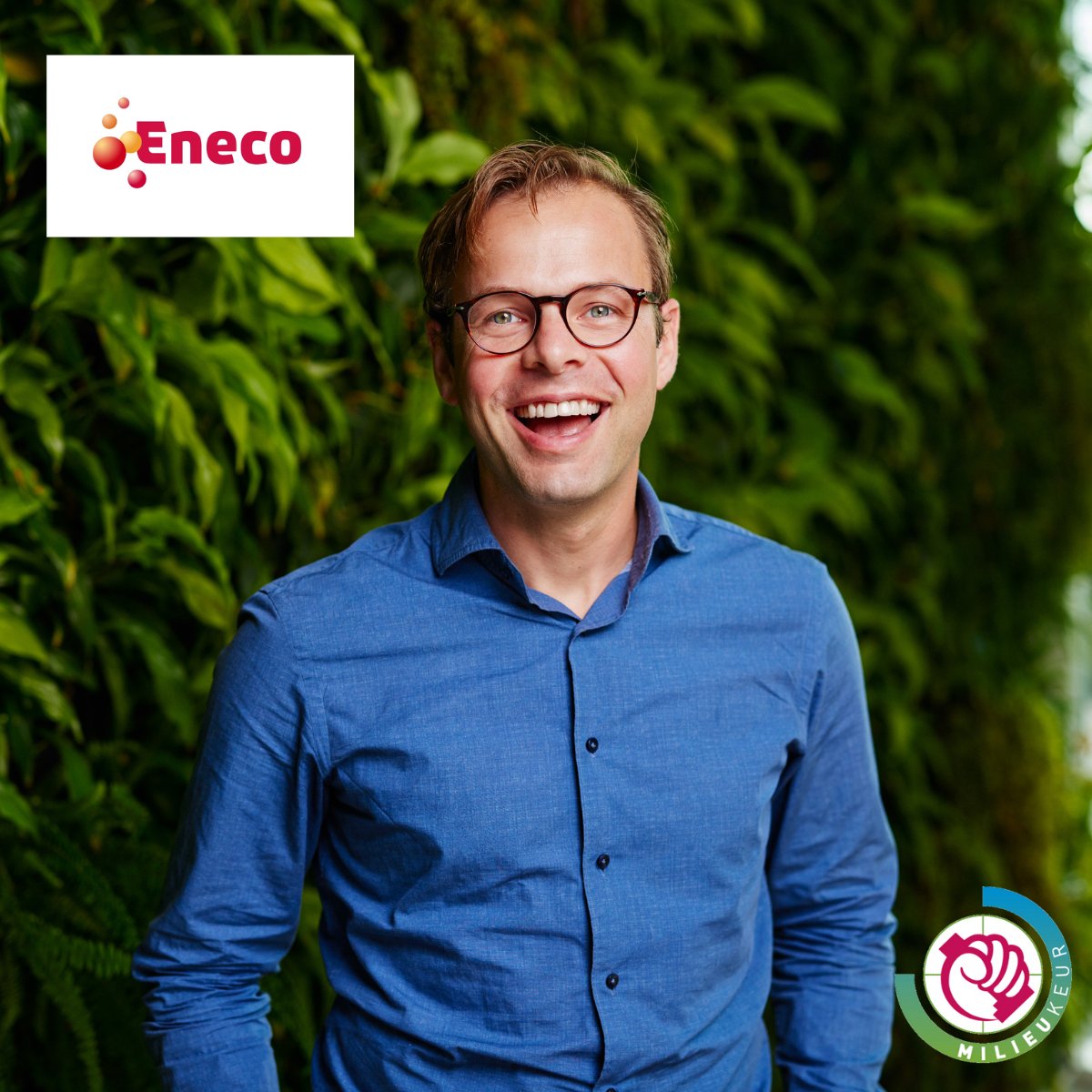 Pepijn Aghina, Productmanager Zakelijk bij <a href="/Eneco/">Eneco</a>, aan het woord over Milieukeur: “Het Milieukeurcertificaat garandeert onze klanten dat de stroom die zij afnemen 100% groene stroom uit Nederland is." 

<a href="/EnecoZakelijk/">Eneco Zakelijk</a> #energie
Lees het hele verhaal hier: bit.ly/ervaringEneco