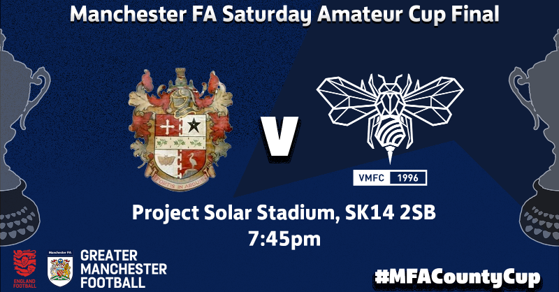 Manchester_FA's tweet photo. 𝗜𝗧’𝗦 𝗠𝗔𝗧𝗖𝗛𝗗𝗔𝗬! ⚽🏆

Tonight, @afc_middleton face @villagemancfc with the chance to lift The Saturday Amateur Cup!

Kick-off is at 7:45pm and can be watched for FREE on our YouTube Channel 📺

#MFACountyCup | #MIDVIL