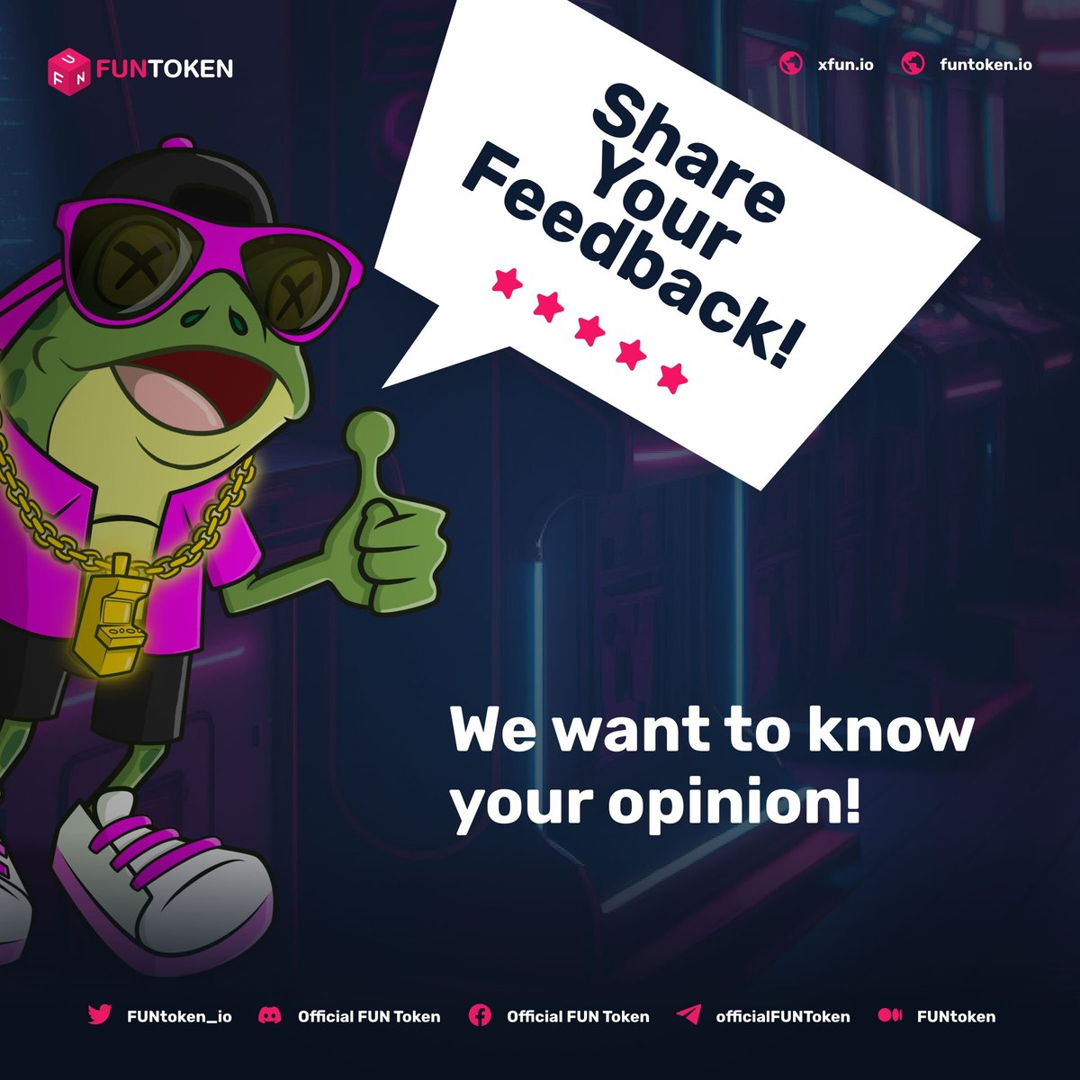 FUNtoken_io's tweet photo. Are you one of the first gamers on the XFUN Arcade?
Share your experience, and let us know which classic games you dominate. #XFUNArcade #GamingCommunity #ClassicGames
We want to know your opinion!
https://t.co/3NVEYdZSAy https://t.co/E6XoOQ72a6
