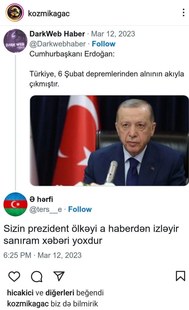 gamzegk's tweet photo. Biz də Bilmirik... https://t.co/vbeHgjdLOM