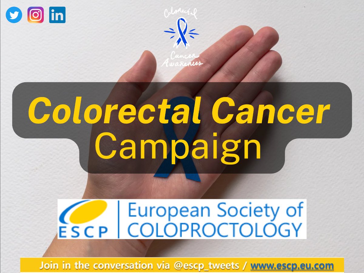 During our #ColorectalCancerCampaign 🚨🛑⚠️ we highlight @escp_tweets MIS CME Programme by the #ΕuropeanSchoolofColoproctology Stay tuned for upcoming courses👇🤩 i.mtr.cool/wroijudkmu #SoMe4Surgery #ColorectalCancerAwarenessMonth #ColorectalSurgery #ColorectalSurgeon