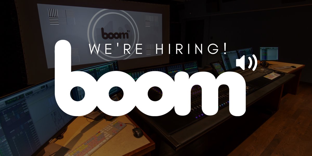 We’re hiring! We have an opening for a Runner to join the team. If you are interested in Sound or Post Production and are looking for your first role in the industry then we would love to hear from you! CVs can be sent to: info@boompost.co.uk