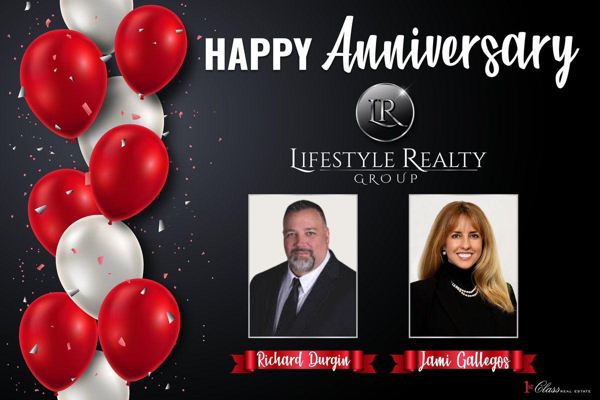 1stClass_RE's tweet photo. Happy 2-year anniversary to our franchisees Richard Durgin &amp; Jami Gallegos with Lifestyle Realty Group - Powered By 1st Class Real Estate! 🎉 In a short span of time, you have achieved so much and we are so excited to see your growth in the years to come! Congrats‼️ https://t.co/zlLwIJsWvS
