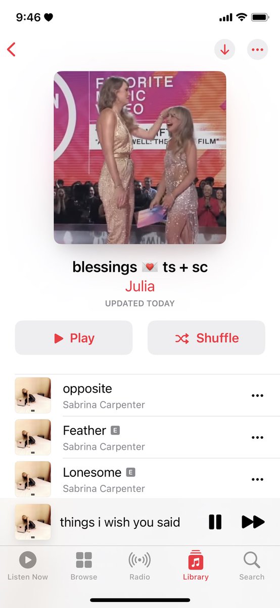fairydemar's tweet photo. i made a playlist of our queens new releases 💌🌟 this st. patrick's day will go down in history! period! love u @SabrinaAnnLynn &amp; @taylorswift13 https://t.co/aUIJ3GylYX