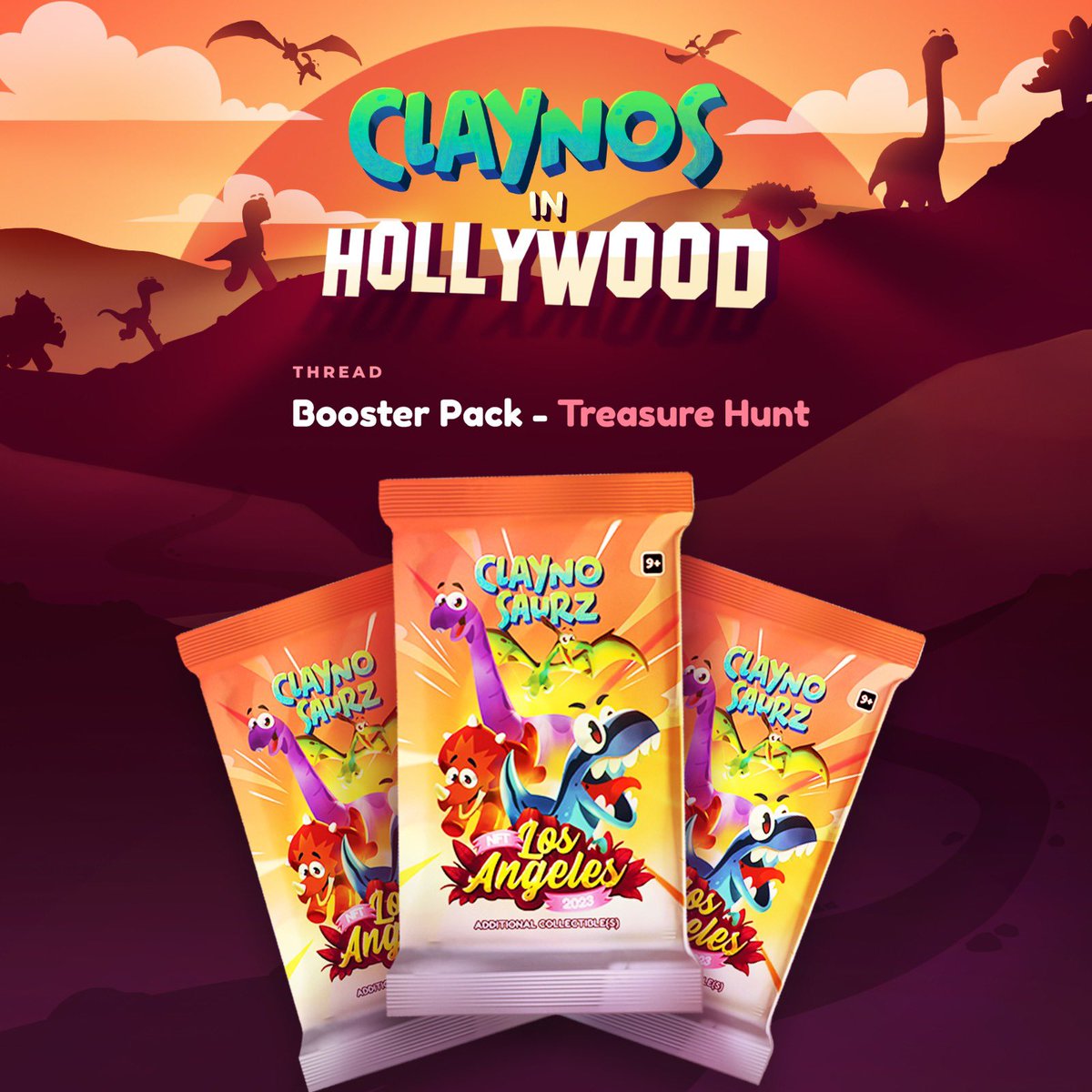 Claynosaurz's tweet photo. LA Booster Packs: A thread 🧵👇 https://t.co/zIOcGySRdd