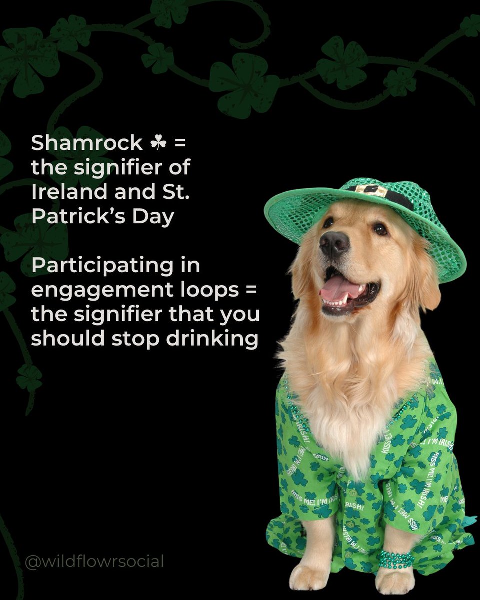 wildflowrsocial's tweet photo. Happy St. Patrick’s Day! Don’t do anything we wouldn’t do 😉

#StPatricksDay #StPatricksDay2023 https://t.co/NR1YhiVEXO