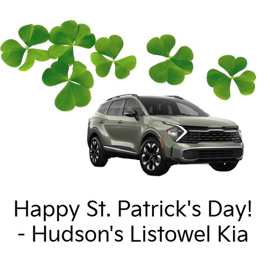 Happy Saint Patrick's Day!! All of us from Hudson's Listowel Kia wish you a happy, fun, and safe day. 🍀🍀 #kia #kiacanada #newkia
