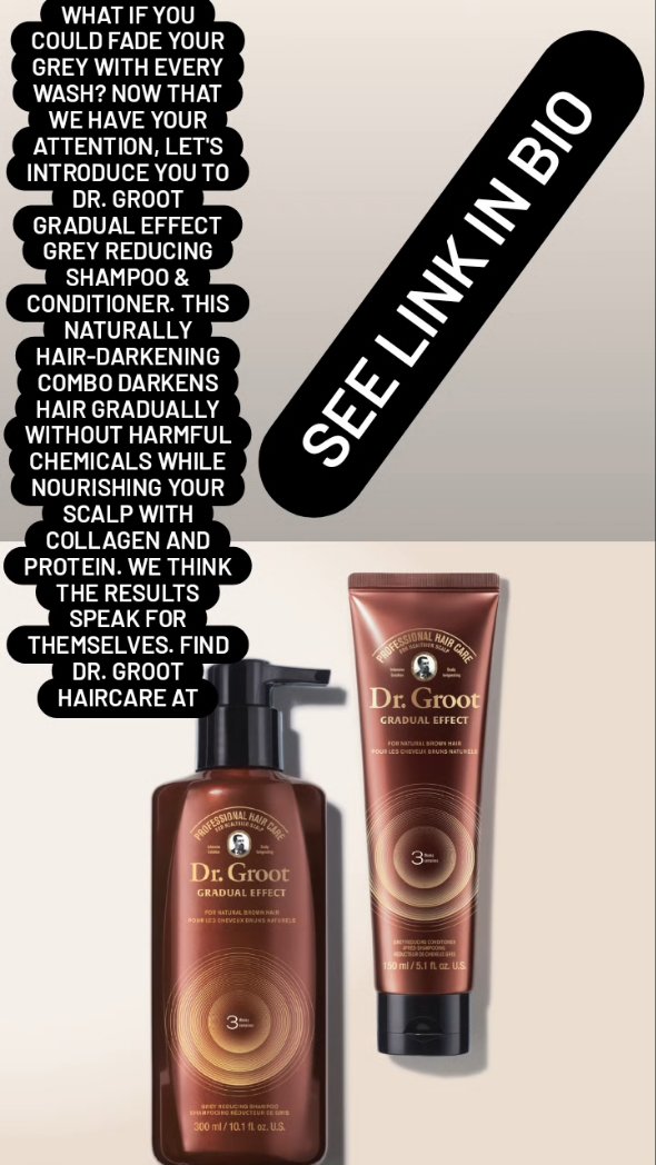 BGsbeautycare's tweet photo. Dr. Groot Gradual Effect Grey Reducing Shampoo & Conditioner. This naturally hair-darkening combo darkens hair gradually without
https://t.co/iv311YeKCE
#avon #drgroot #gradualeffect #greyreducing #shampoo #conditioner #happysaintpatricksday #deals #sales #brigittesbeautycare https://t.co/UgkUIKyzfc