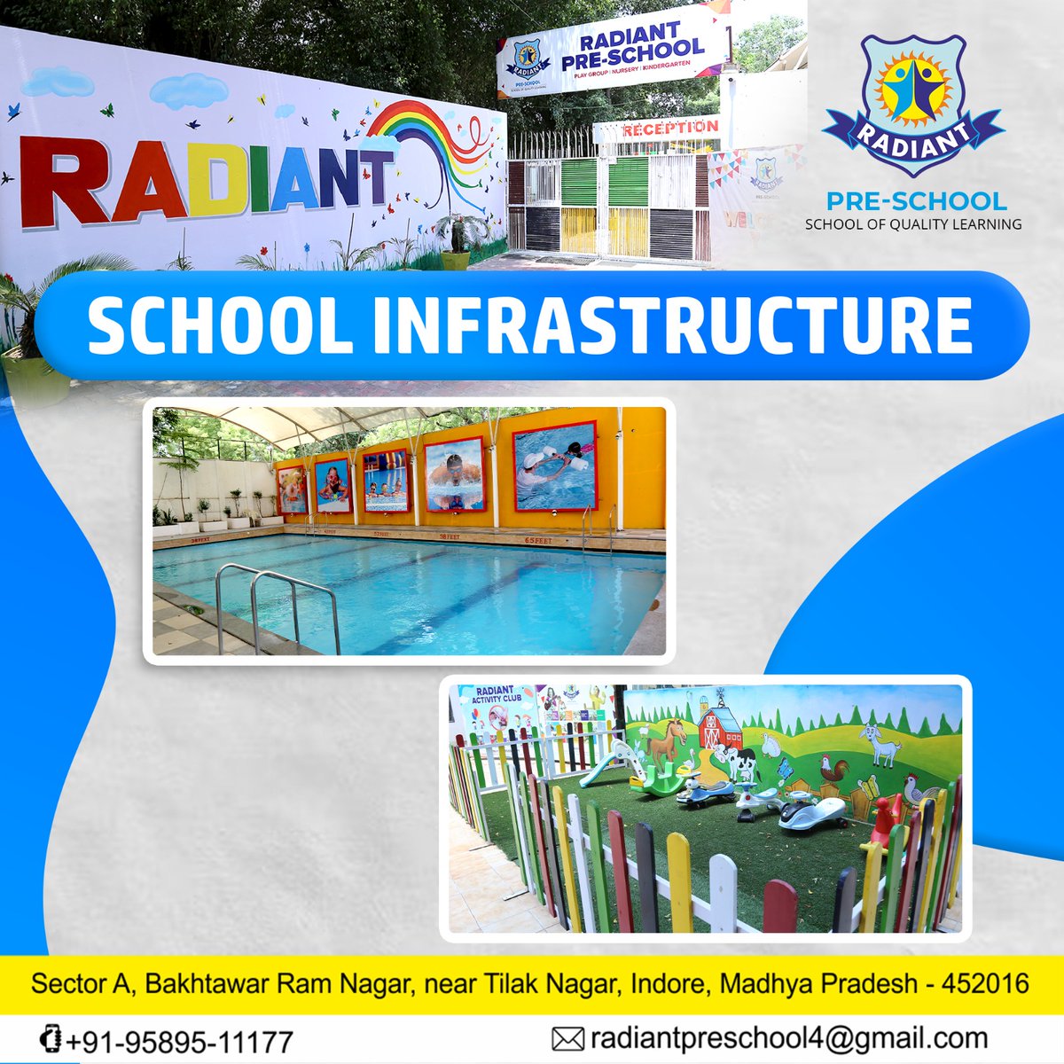 radiant_pre's tweet photo. Admission Open At Radiant Pre School  From 2023-24 For Playgroup To Class 5th. 

Visit-  https://t.co/wWyomHeHDB

#preschooladmission #playbasedlearning #nurseryschool #kindergartenadmission #admissioninpreschool #preschoolinindore #admissionopen #radiantpreschool https://t.co/RLjpwefJsM