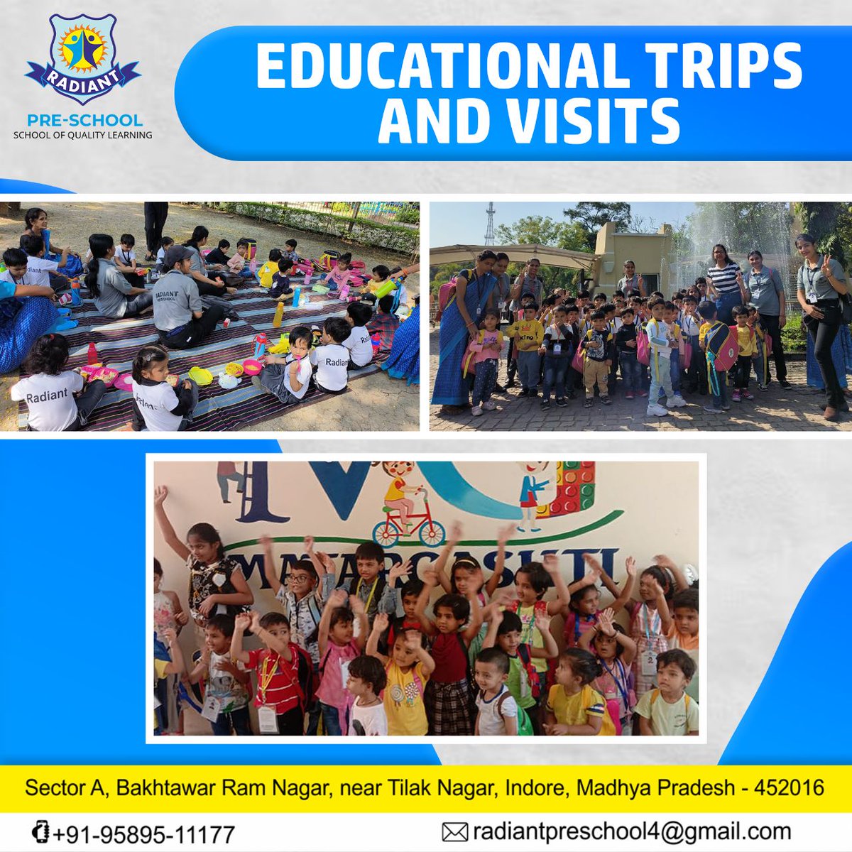 radiant_pre's tweet photo. Admission Open At Radiant Pre School  From 2023-24 For Playgroup To Class 5th. 

Visit-  https://t.co/wWyomHeHDB

#preschooladmission #playbasedlearning #nurseryschool #kindergartenadmission #admissioninpreschool #preschoolinindore #admissionopen #radiantpreschool https://t.co/RLjpwefJsM