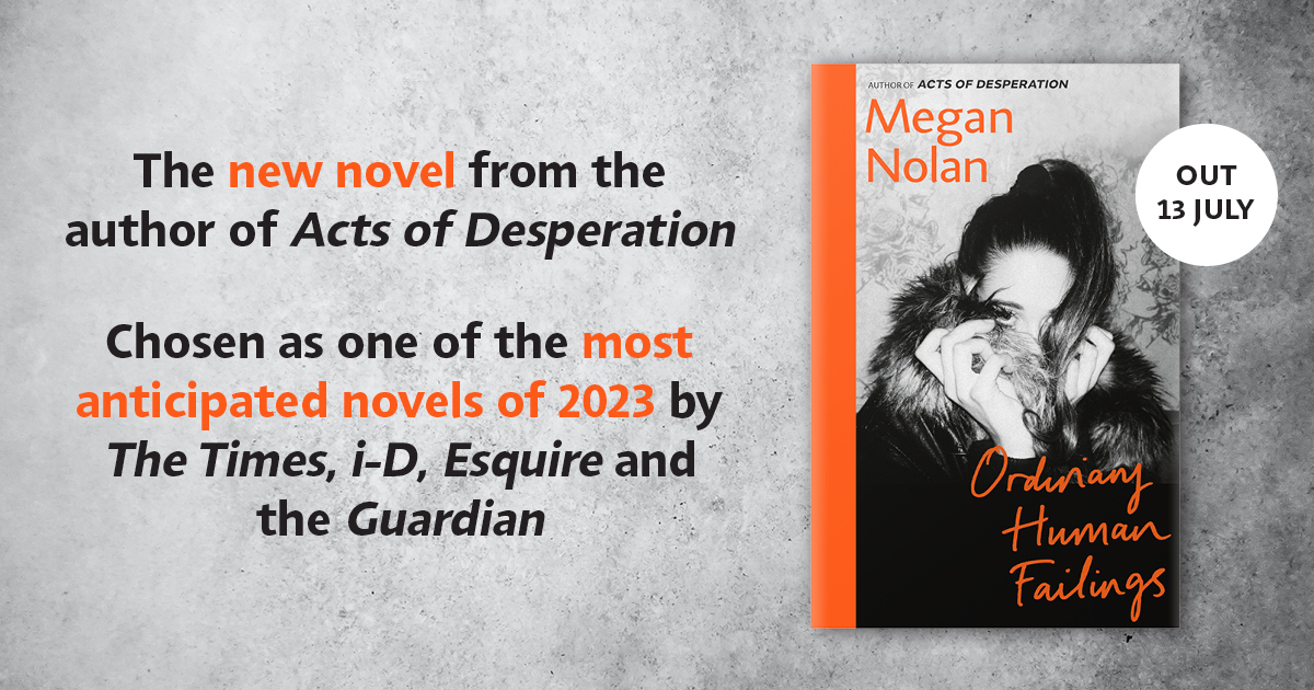 vintagebooks's tweet photo. ✨Giveaway alert! ✨

We're giving 5 lucky winners a chance to win an advanced proof copy of Ordinary Human Failings by Megan Nolan, author of the hit debut, Acts of Desperation. 

To enter, simply retweet!

18+, UK only, T&amp;Cs below https://t.co/La1i8spZn3