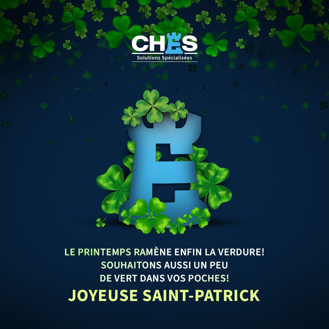 ChesSolutions's tweet photo. En cette Saint-Patrick, nous vous souhaitons une bonne bière et beaucoup de sourires! 🍀

#CHES #CHESSolutionsSpécialisées #ChesLesArtistesDeLAssurance #Assurance #Courtiers #Souscripteurs #Canada #SaintPatrick #ModeVert #TousEnVert https://t.co/g9Wex9cfnS